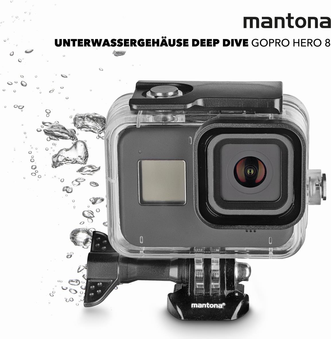 Mantona Unterwassergehäuse Deep Dive GoPro Hero 8 (22979)