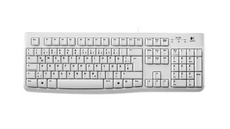Logitech K120 for Business USB Tastatur QWERTZ Weiß