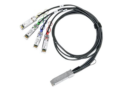 NVIDIA MC2609130-001 InfiniBand-Kabel 1 m QSFP auf 4x SFP+ 40 Gbit/s Schwarz