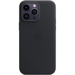 Apple - Case für Mobiltelefon - mit MagSafe - Leder - Midnight - für iPhone 14 Pro Max (MPPM3ZM/A)