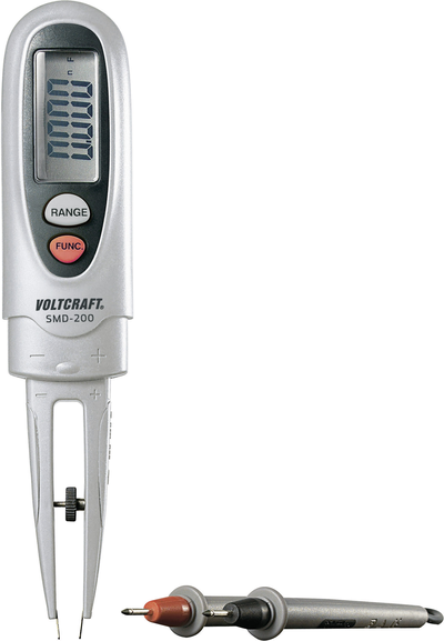 Voltcraft Komponententester digital SMD-200 CAT III 600 V Anzeige (Counts): 6000 (SMD-200)