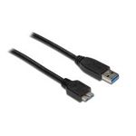 Anschlusskabel USB 3.0 Stecker A an Stecker Micro B, schwarz, 3m, Good Connections® (2710-MB03)