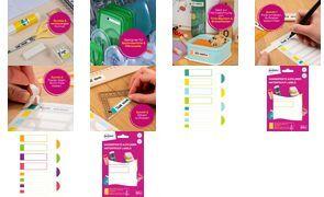 AVERY Kennzeichnungs-Etiketten, wasserfest, farbige Rahmen Papier mit Glanzlaminat, mit Permanentmarker beschriftbar, - 1 Stück (APBAS24)