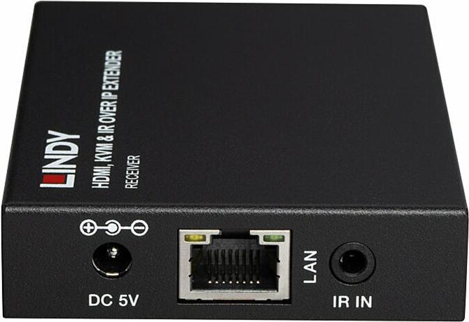 Lindy HDMI, KVM & IR over IP Extender Empfänger 150 m bis 1080p Schwarz