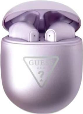 GUESS Wireless Bluetooth Headset Triangle Logo Purple, GUTWST82TRU, Universal (GUTWST82TRU)