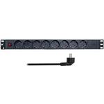 LogiLink 19" Steckdosenleiste 8-fach, Überspannungsschutz (PDU8C06)
