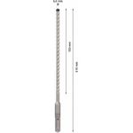 Bosch Accessories EXPERT SDS plus-7X 2608900073 Hammerbohrer 1 Stück 6.00 mm Gesamtlänge 215 mm SDS-Plus 1 St.