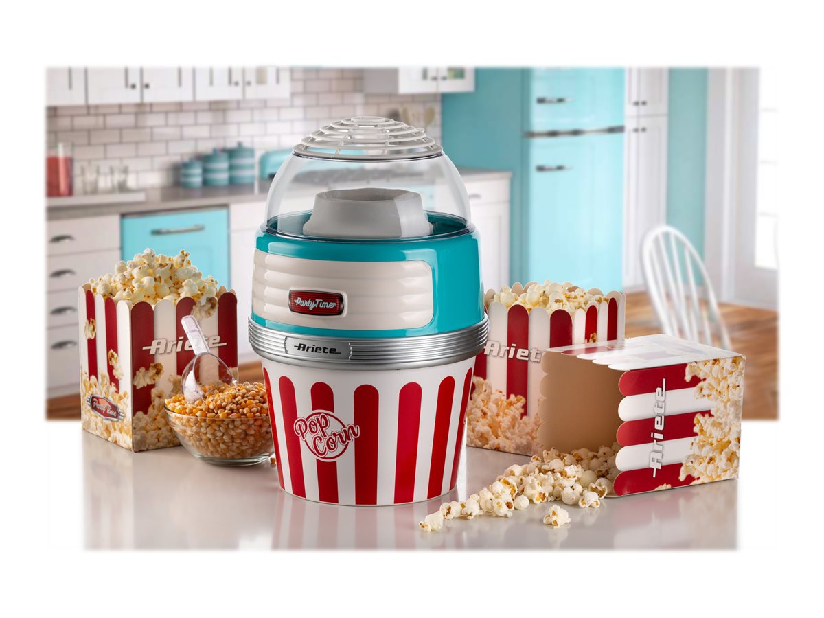 Ariete Party Time 2957 Pop Corn XL Popcornmaschine 1100 W Hellblau