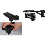 FISCHER Falt-Fahrradschloss PROTEC FN110, Länge: 1.100 mm Stäbe aus gehärtetem Stahl, kunststoffummantelt, 4-fach - 1 Stück (50658)