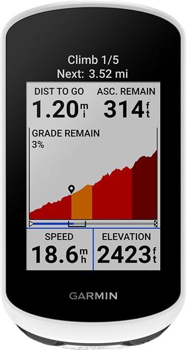 Garmin Edge Explore 2 GPS-Fahrradcomputer 3" Touch-Display Schwarz, Weiß