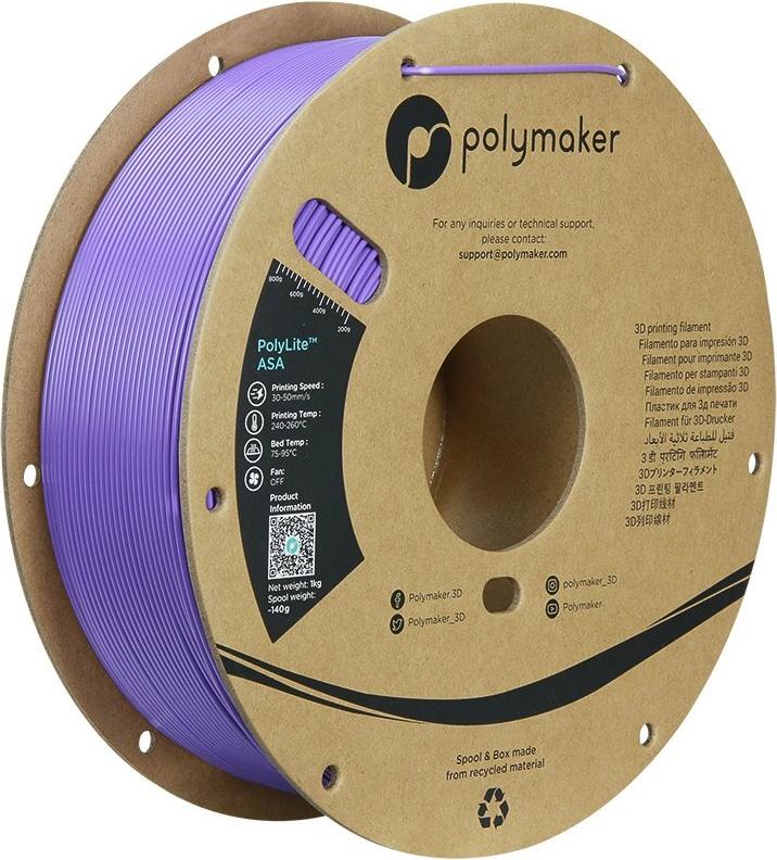 Polymaker PF01008 Purple Filament ASA UV-beständig witterungsbeständig hitzebeständig (PF01008)