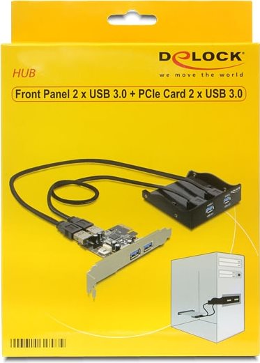 Delock Front Panel 2 x USB 3.0 + PCI Express Card 2 x USB 3.0 (61893)