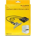 Delock Front Panel 2 x USB 3.0 + PCI Express Card 2 x USB 3.0 (61893)