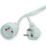 VALUE Schutzkontakt-Verlängerungskabel, 230VAC, UTE Version, weiß, 5,0 m (19.99.1174)