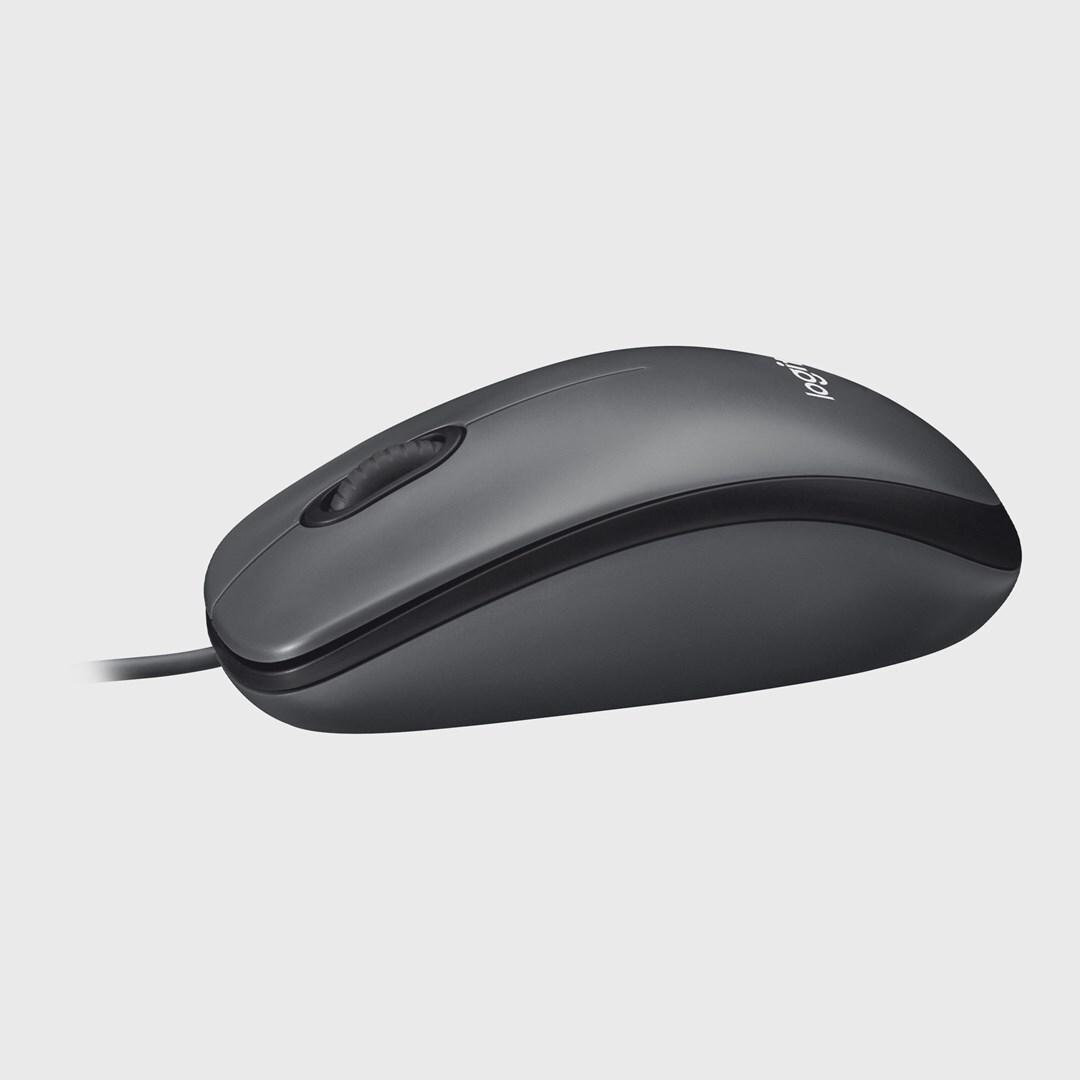 Logitech M100 Kabelgebundene Maus USB Schwarz