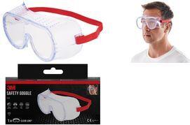 3M Vollsichtschutzbrille Classic 4700, Scheibentönung: klar mit schlagfestem Polycarbonatglas, direkte Belüftung zur - 1 Stück (4700-1)