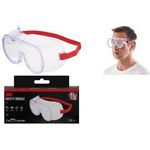 3M Vollsichtschutzbrille Classic 4700, Scheibentönung: klar mit schlagfestem Polycarbonatglas, direkte Belüftung zur - 1 Stück (4700-1)