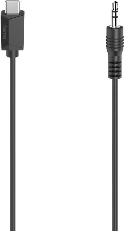 Hama Audio-Kabel, USB-C-Stecker - 3,5-mm-Klinken-Stecker, Stereo, 0,75 m (00200729)