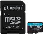 KINGSTON microSDXC Canvas Go Plus 128GB + Adapter (SDCG4/128GB)