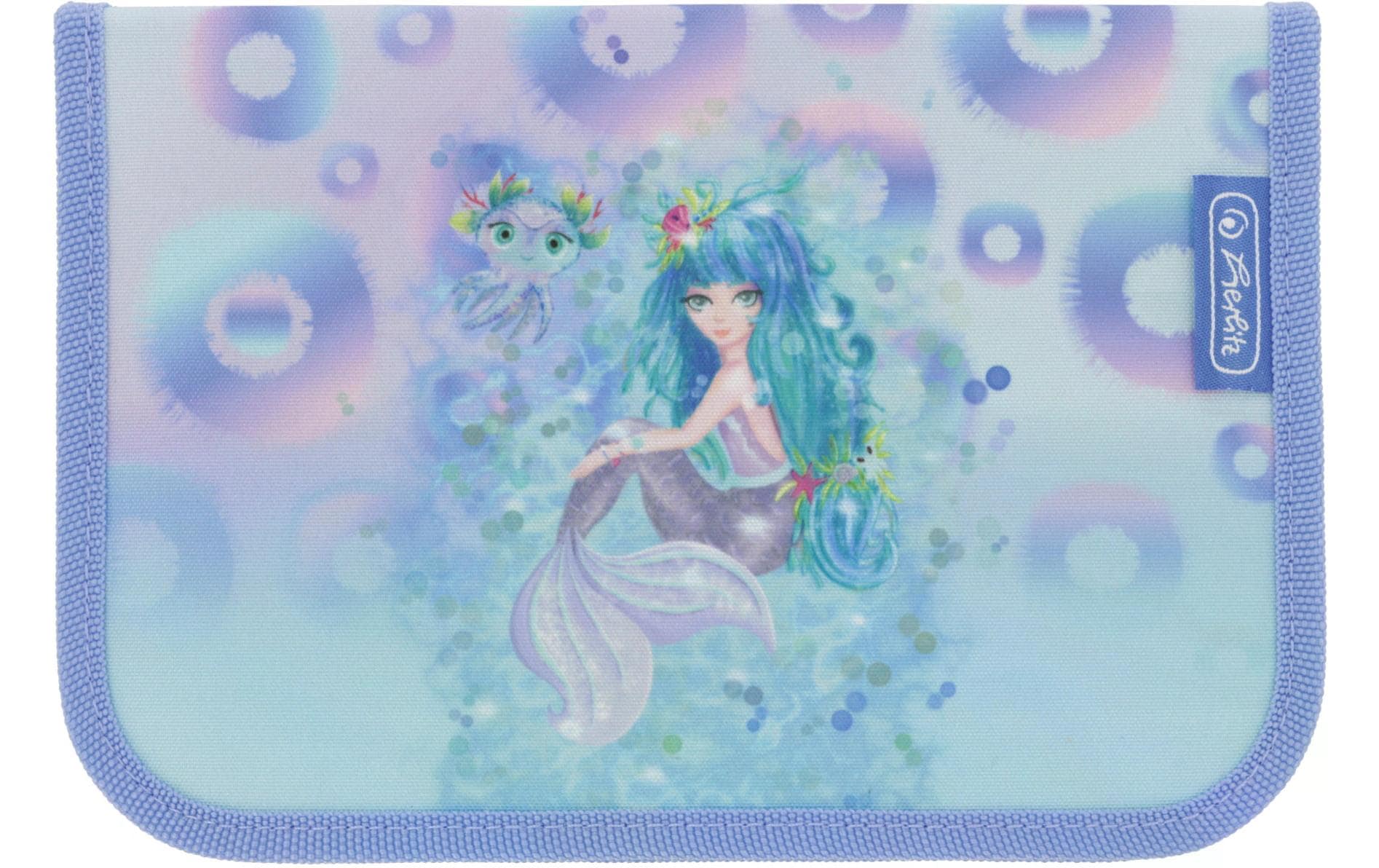 Herlitz Mystic Mermaid Federmäppchen, 31-teilig, Blau, Pink