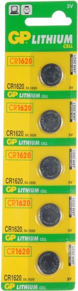 GP Batteries Lithium Cell GPCR1620-C5 Haushaltsbatterie Einwegbatterie (GP CR 1620-C5)