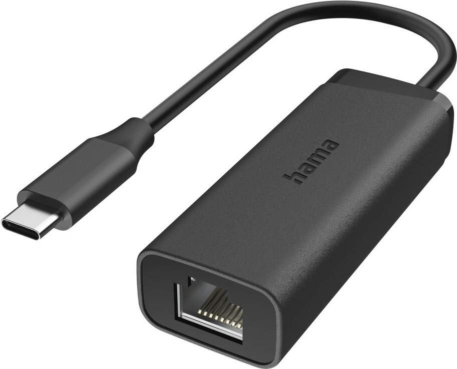 Hama Netzwerk-Adapter, USB-C-Stecker - LAN/Ethernet-Buchse, 2,5 Gigabit Ethernet (00200360)