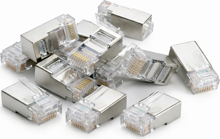 DSIT DANICOM FTP RJ45 CAT6 Pass Through Netzwerkstecker (DC-RJ45-FTP6-PT-10PCE)