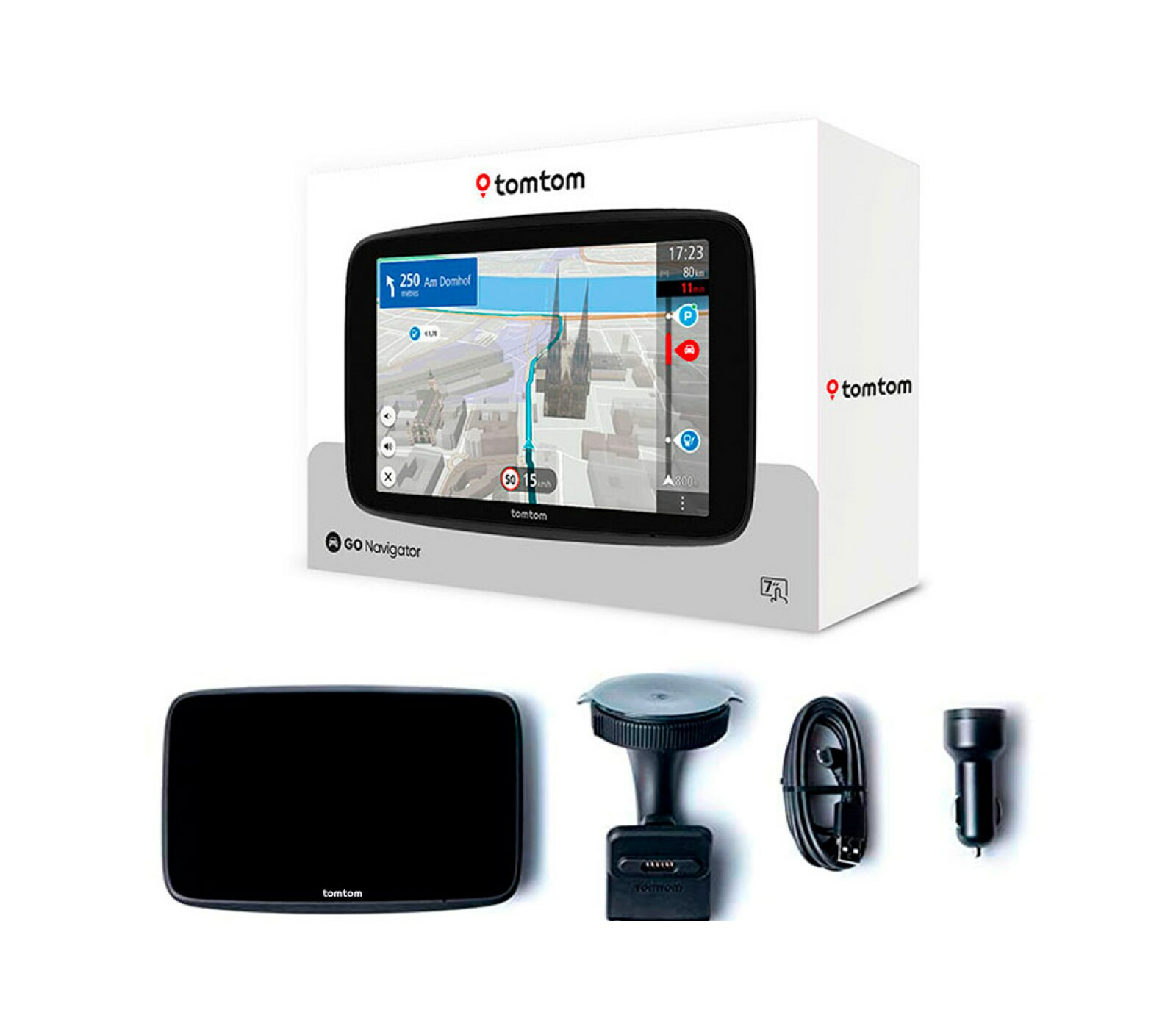 TomTom GO Navigator 7" 32 GB Flash 2 GB RAM Schwarz