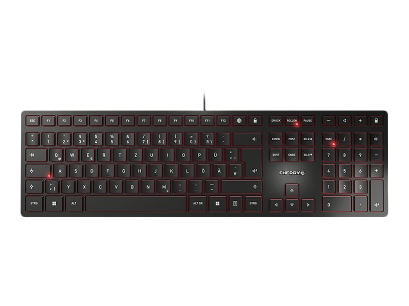 CHERRY KC 6000 SLIM Tastatur Deutsch Schwarz