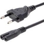 StarTech.com 2m (6ft) Laptop Power Cord, EU Plug to C7, 2.5A 250V, 18AWG, Notebook / Laptop Replacement AC Power Cord, Printer/Power Brick Cord, Europlug to IEC 60320 C7 (752E-2M-POWER-LEAD)