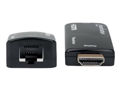 Manhattan 1080p HDMI over Ethernet Extender Kit 60 m Cat6 Schwarz