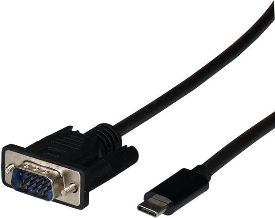 EFB ELEKTRONIK EFB EBUSBCVGAK2 - Adapterkabel USB C > VGA, 1080p, 2,0 m