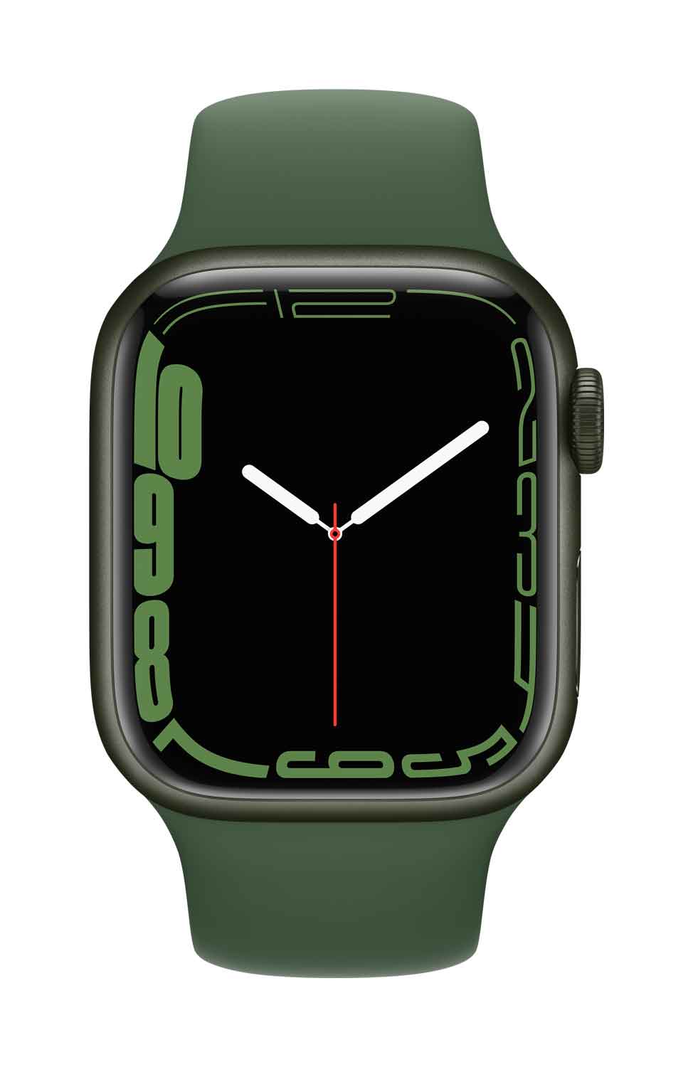 Apple Watch S7 Aluminium 41mm Cellular Grün Sportarmband klee 41 mm Aluminiumgehäuse Grün, Sportarmband klee. Armband 140-210 mm Umfang. (MKHT3FD/A)