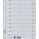 LEITZ Trennblätter, A4 Überbreite, Kraftkarton 200g/qm, grau Blanko-Registertaben können in verschiedenen Längen ausge- (1650-00-85)