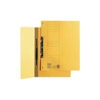 ELBA Einhakhefter aus Karton, gelb, kaufmännische Heftung voller Vorderdeckel, gepackt zu 50 Stück
