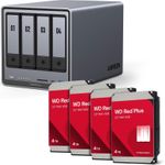 Ugreen NASync DXP4800 Plus + Western Digital Festplatte 16 TB (4 x 4 TB) (35261& 4x WD40EFPX)