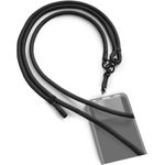 Hama Handyband zum Umhängen, universal, verstellbar, Karabiner, 2 m, Schwarz (00135285)