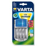 Varta Power Play LCD Charger - Batterieladegerät 4xAA/AAA -inkl. 12V Adapter + USB Adapter (57070 201 401)