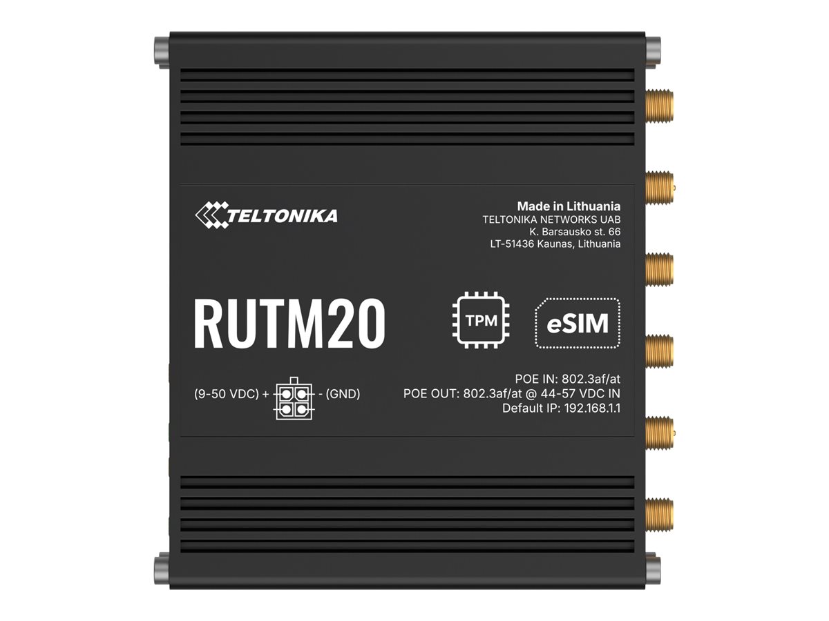 Teltonika RUTM20 Wireless Router 5G Schwarz