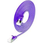 SLIM KAT6A 10 Gigabit Lightpatchkabel rund, U/FTP, Ø 3,8mm, violett KAT6A LIGHT geschirmt (PKW-LIGHT-STP-K6A 0.15 VT)