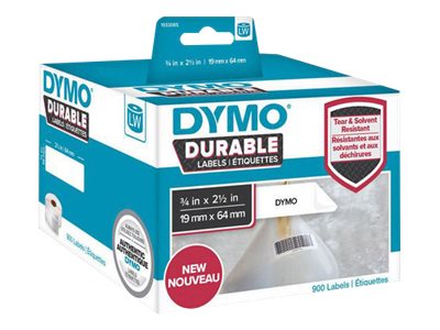 DYMO LabelWriter DURABLE Etiketten 64 x 19 mm 900 Etiketten Weiß