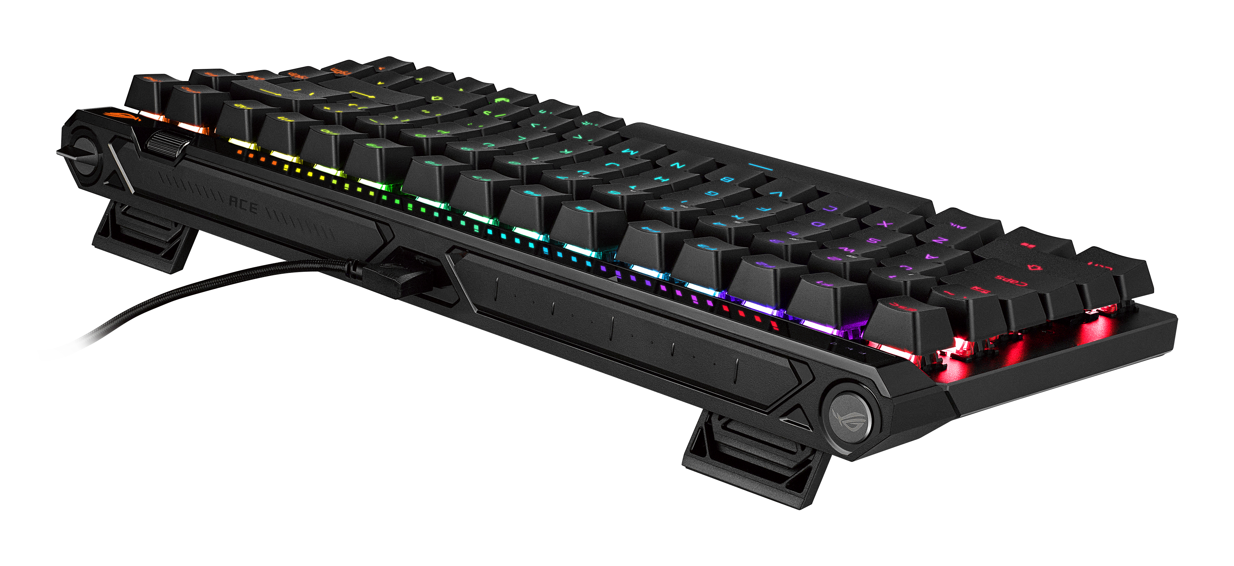 ASUS ROG Falchion Ace 75 HE Gaming-Tastatur QWERTZ 75% Rapid Trigger 8000 Hz USB Typ-C Schwarz