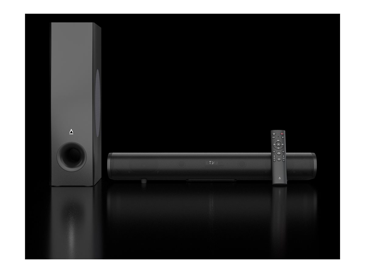 Creative Labs Creative Stage Pro 2.1 Soundbar mit Subwoofer 80 Watt Bluetooth USB Schwarz