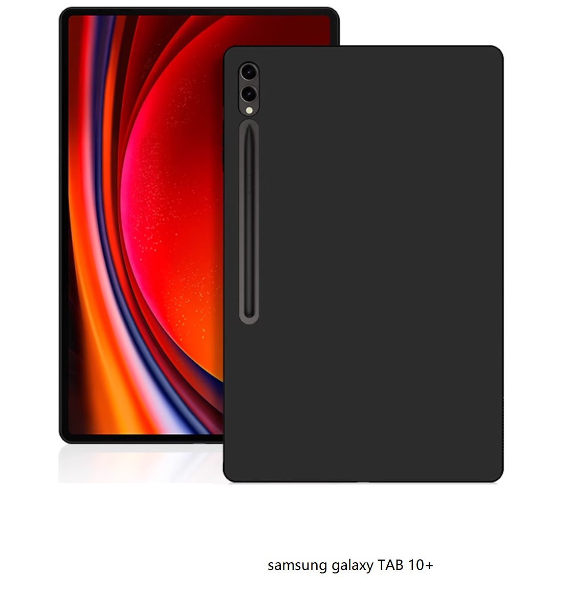 passend für Samsung Galaxy Tab S10+ 5G 256 GB Backcover schwarz   TPU (MG-BCSGTABS105GSW)
