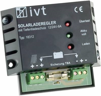 Ivt Solar-Laderegler 12/24 V/8 A (18312)