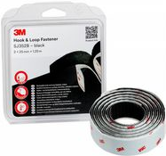 3M Haken- und Schlaufenband SJ352B, 25 mm x 1,25 m, schwarz besteht aus zwei selbstklebenden mit Synthese-Kautschuk - 1 Stück (SJ352B)