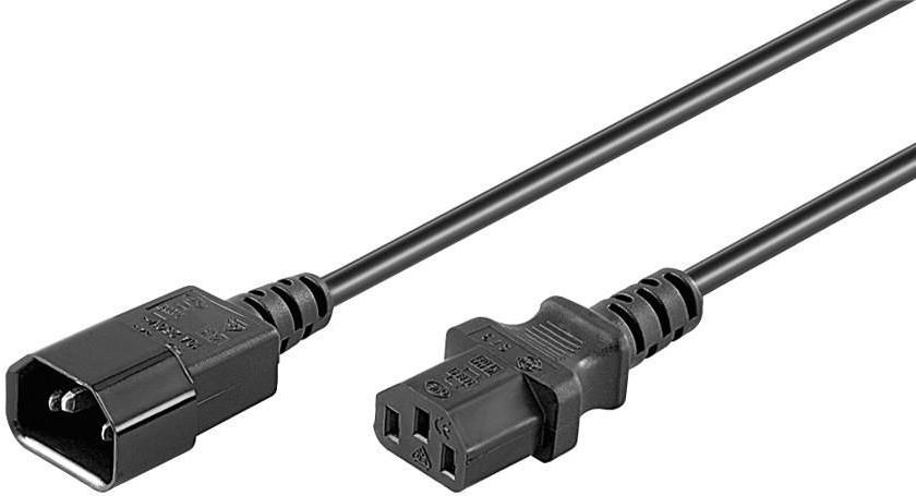 MicroConnect Power Cord C13 - C14 1.8m Black (PE040618-6A)