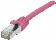 Patchkabel CAT. 6, F/UTP, PoE, halogenfrei, rosa, 30,0 m Geschirmtes Patchkabel mit Rastnasenschutz (854441)