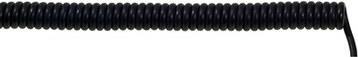 LAPP 73220250 Spiralkabel UNITRONIC® SPIRAL 100 mm / 400 mm 4 x 0.25 mm² Schwarz 5 St. (73220250)