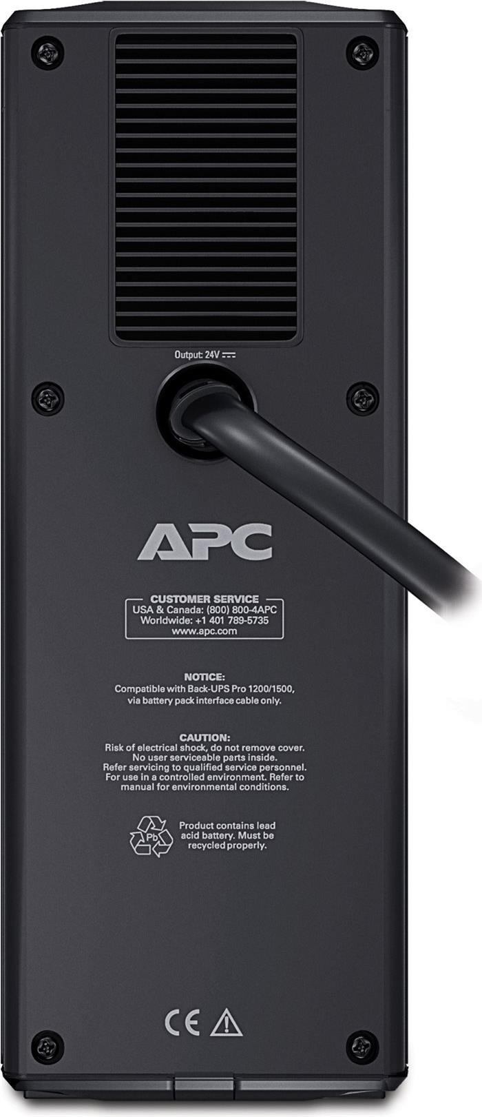 APC Back-UPS Pro Battery Pack 24V BR24BPG Externer Batteriesatz Schwarz